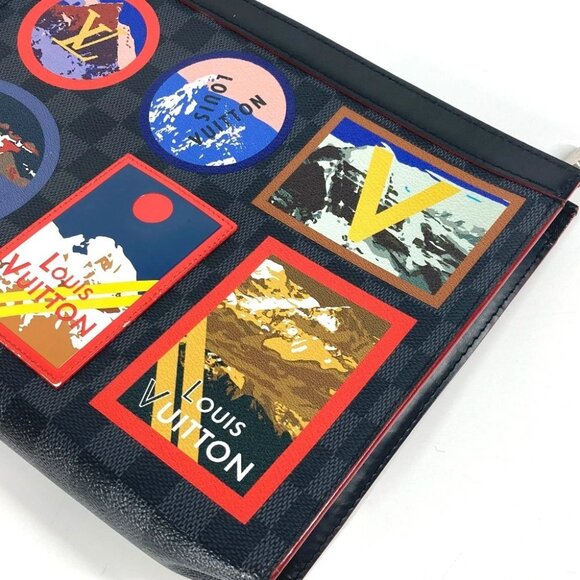 LOUIS VUITTON N60134 Damier Graphite LV Alps Pochette-Voyage MM Clutch bag - Picture 3 of 16